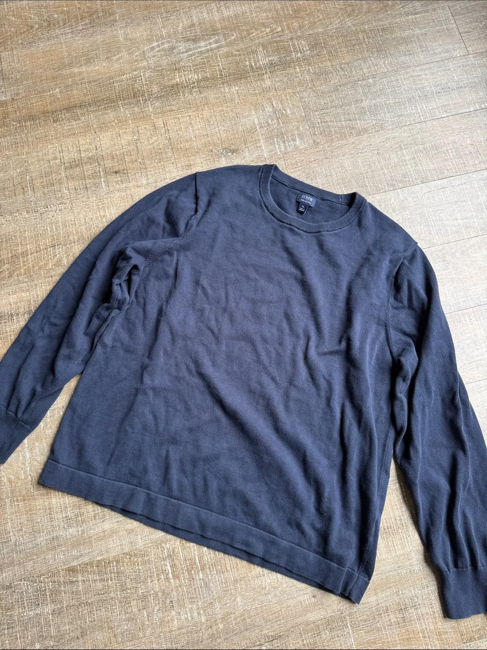 J. Crew Navy Blue Crewneck Sweater Men XL